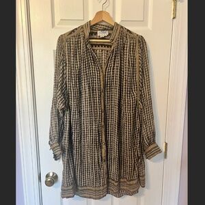 Vintage mini Adini Cotton Voile Dress from the 1970's